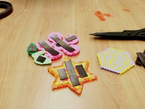 Hama Bead Fridge Magnet - Cut magnetic strips to length