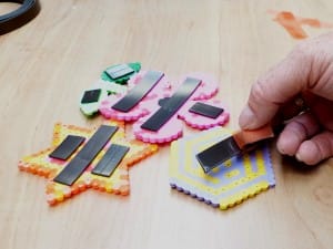 Hama Bead Fridge magnets - Peel off the protective backing from the magnet
