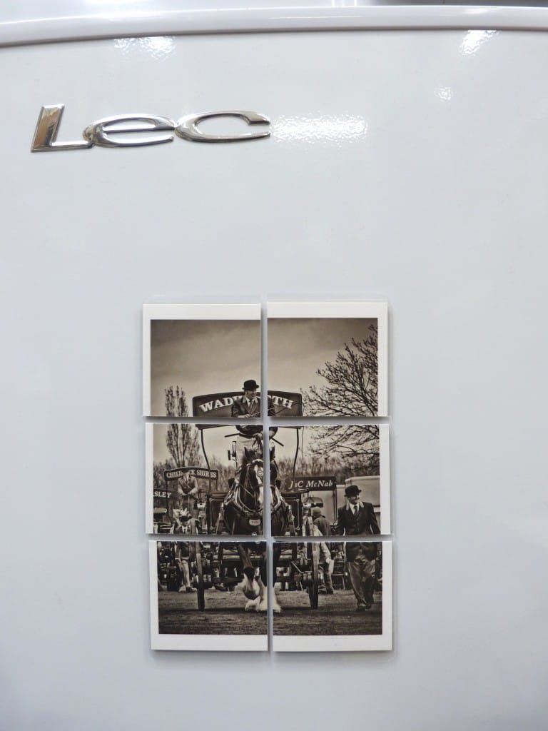 Postcard fridge magnets