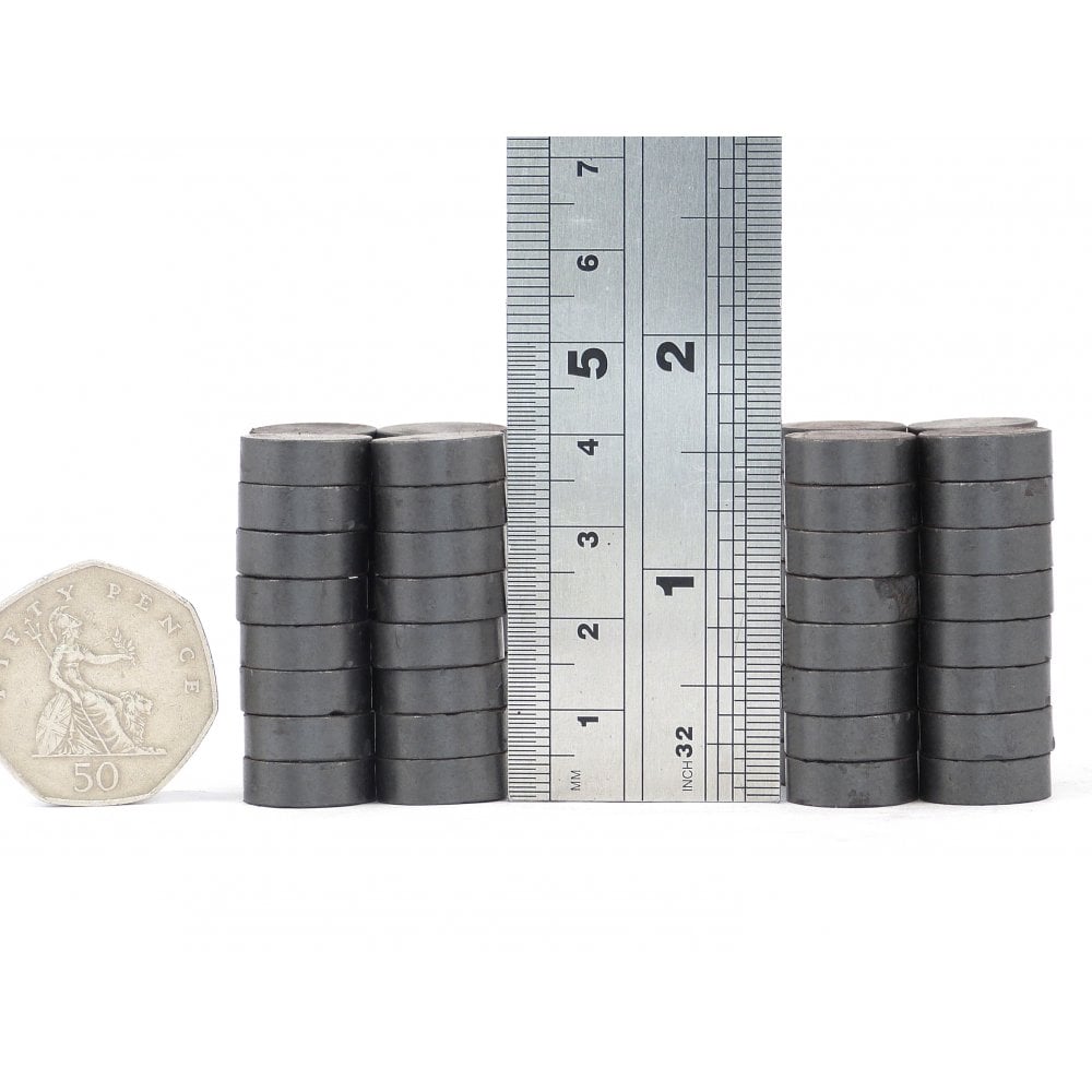15 mm x 5 mm C8 ferrite disk budget range magnet