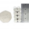 Guy's Magnets 8 mm x 3 mm diametrically magnetised higher operating temperature neodymium disk